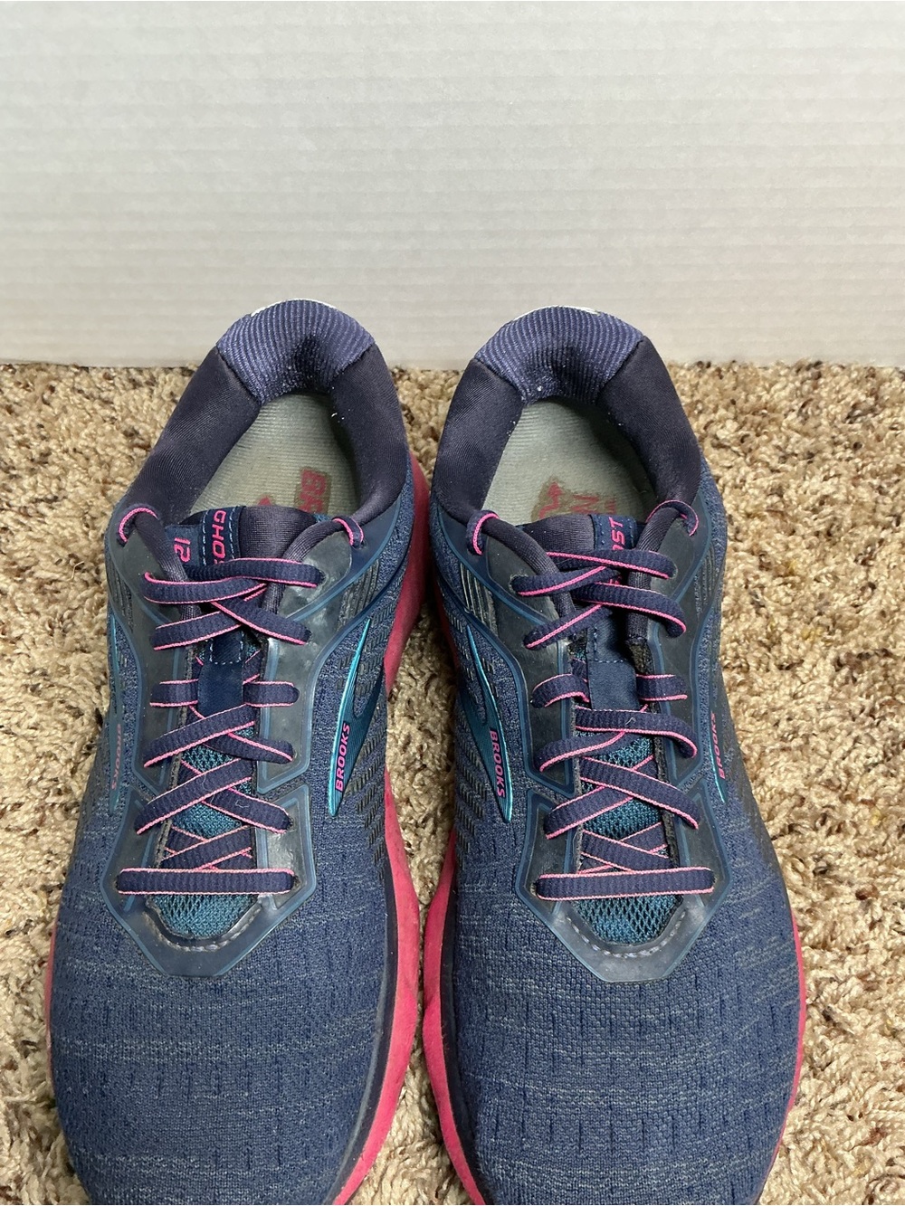 Brooks Ghost 12 Women’s Size 8.5 Navy Pink Running Shoes 1203051B414 - Picture 10 of 16